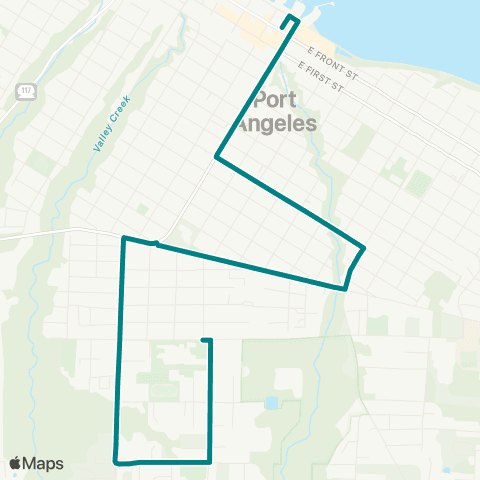 Clallam Transit School Zone map
