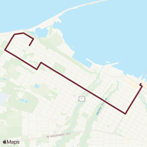 Clallam Transit Shane Park map