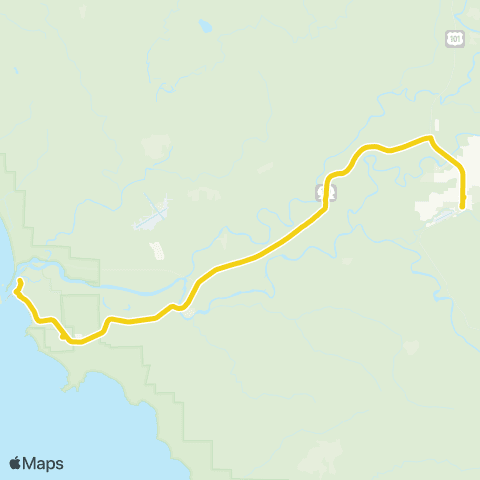Clallam Transit La Push map
