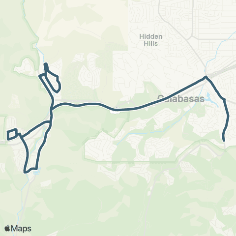 City of Calabasas Line 5 map