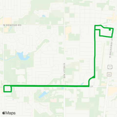 Citylink Edmond Fretz / 15th - Crest Foods map