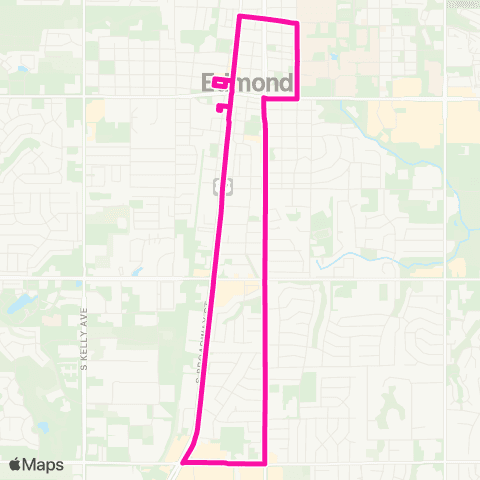 Citylink Edmond UCO - Boulevard - Target map