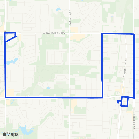 Citylink Edmond Boulevard / Danforth - Wal-Mart map