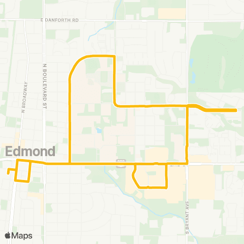 Citylink Edmond UCO - Kickingbird - Target map
