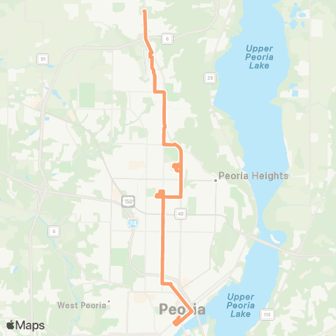 CityLink Sheridan map