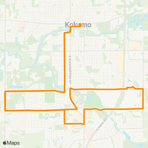 City Line Trolley Orange South map