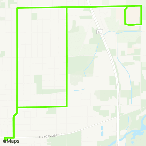 City Line Trolley Green Northeast map