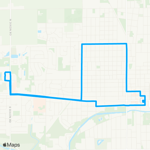 City Line Trolley Blue West map