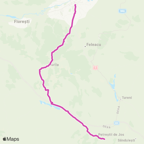 CTP Cluj Posada - Petrestii de Jos map