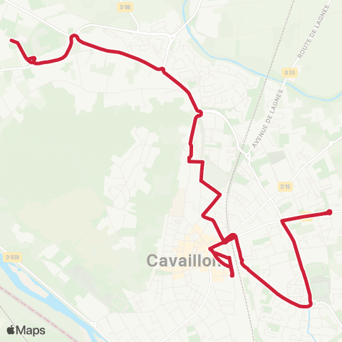 CmonBus Les Vergers - Parcs du Luberon map