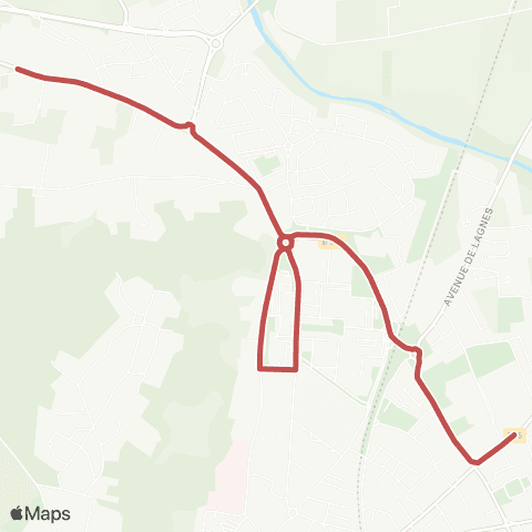 CmonBus Scolaire Ligne 2 map