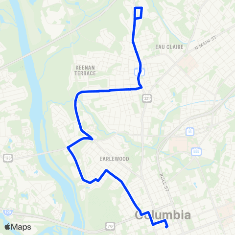 The Comet Eau Claire map