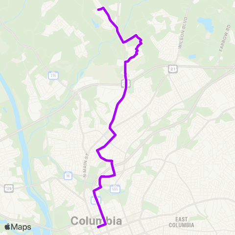 The Comet Fairfield map