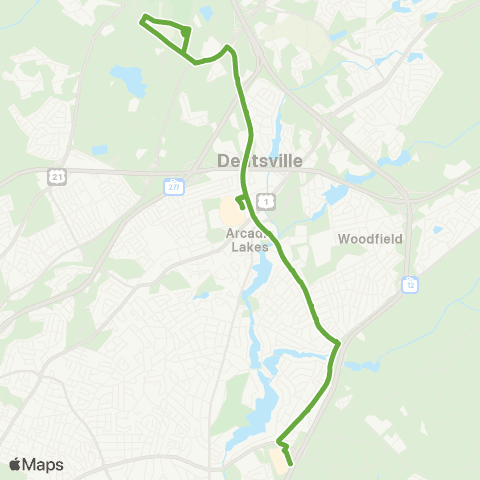 The Comet Decker / Parkland map