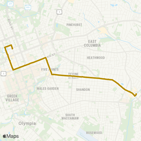 The Comet Devine map
