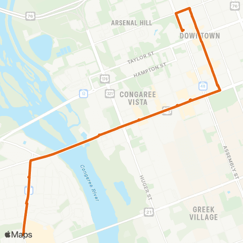 The Comet Soda Cap Connector West map