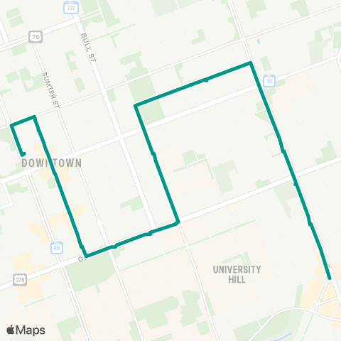 The Comet Soda Cap Connector East map