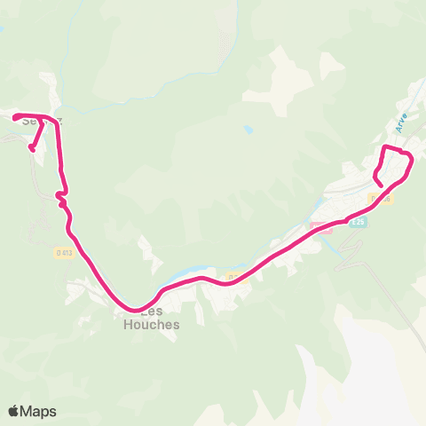 Chamonix Mobilité Servoz  / Chamonix-Mont-Blanc Sud map