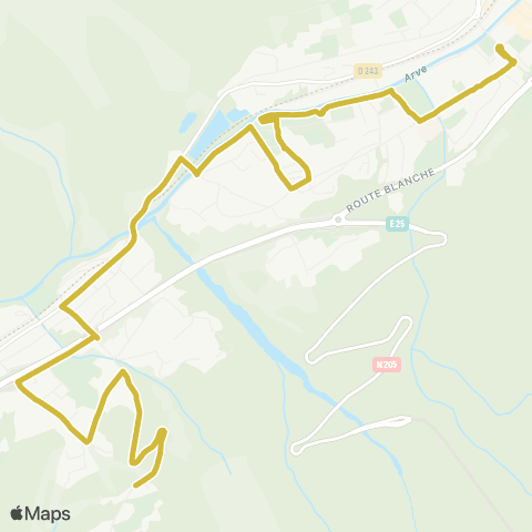 Chamonix Mobilité Le Mont / Chamonix Sud map