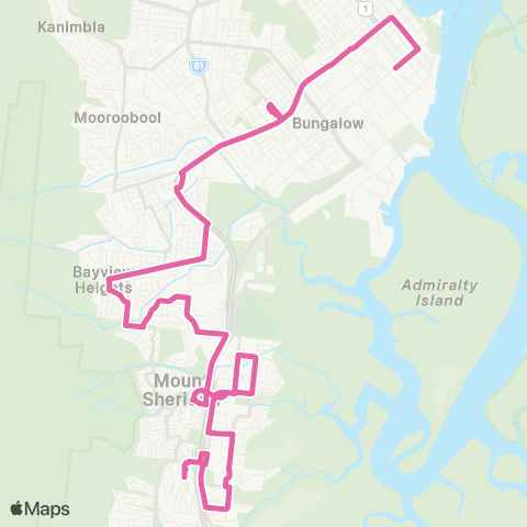 Kinetic City - Mt Sheridan via White Rock map