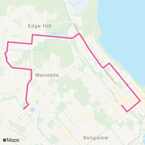 Kinetic City - Raintrees via Edge Hill map