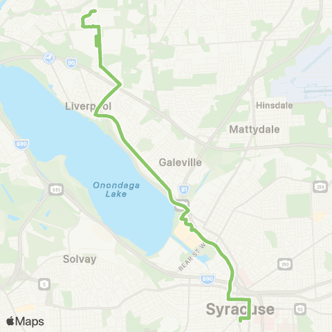 Centro Syracuse Liverpool - Morgan Rd map