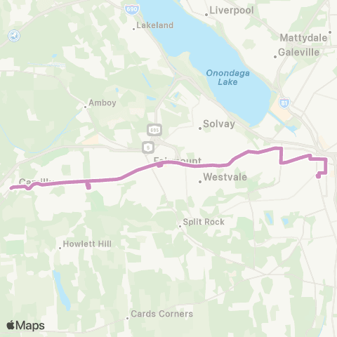 Centro Syracuse Camillus map