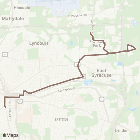 Centro Syracuse Park Hill map
