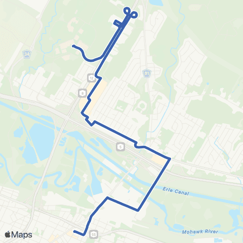 Centro Utica Riverside Drive map