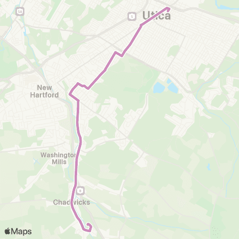 Centro Utica Oneida - Chadwicks map