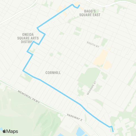 Centro Utica James Street map