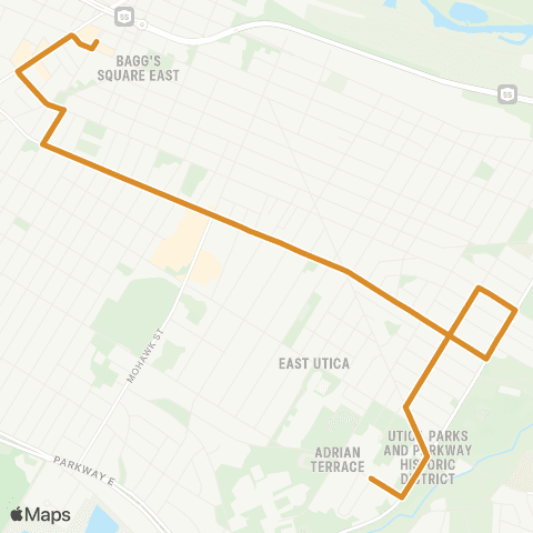 Centro Utica South Street map