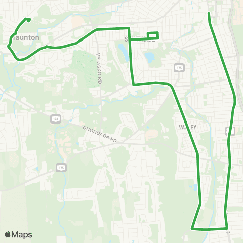 Syracuse School Routes Fay Road map