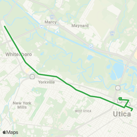 Centro Utica Whitesboro map