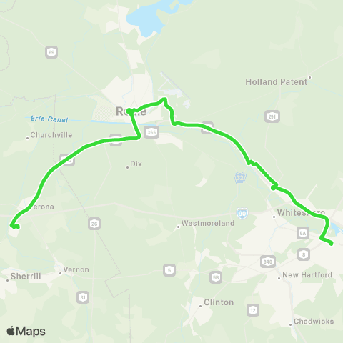 Centro Utica Rome - Turning Stone map