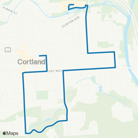 Centro Cortland Route 1 map