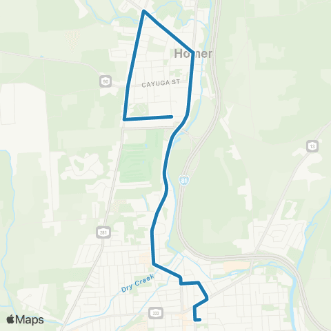 Centro Cortland Route 3 map