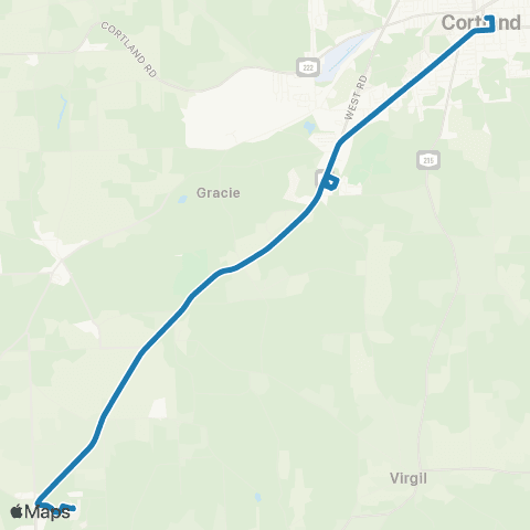 Centro Cortland Route 6 map