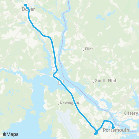 COAST 13 Dover / Portsmouth map