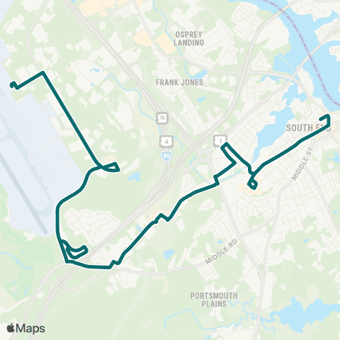 COAST 40 Islington / Borthwick Trolley map