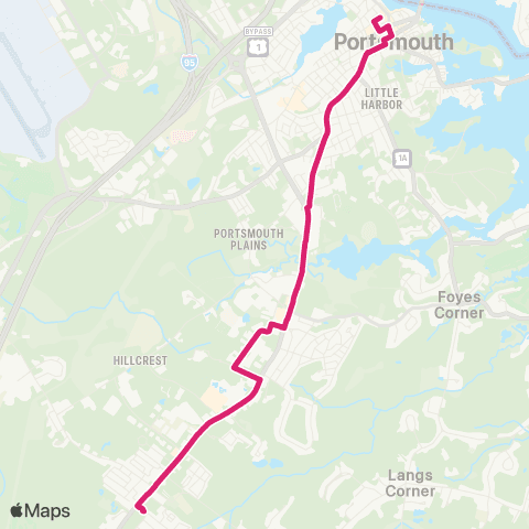 COAST 41 Lafayette Trolley map