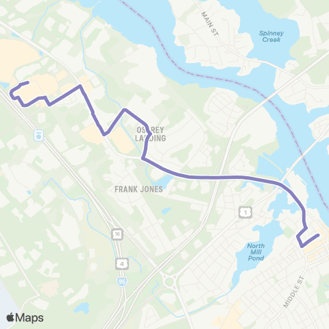 COAST 43 Portsmouth / Newington map
