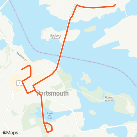COAST 44 Portsmouth / Kittery (PNSY Gate 1) map