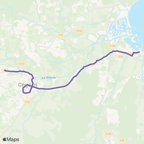 Navette de Cogolin  map