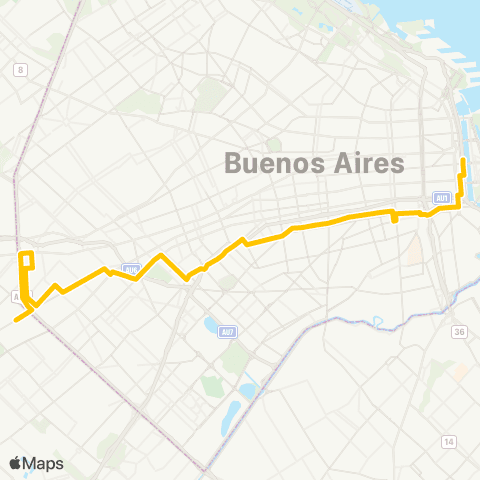Ciudad de Buenos Aires Transportes Sol de Mayo C.I.S.A. map