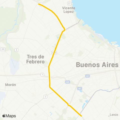 Ciudad de Buenos Aires Empresa de Transp. Tte. Gral. Roca S.A map