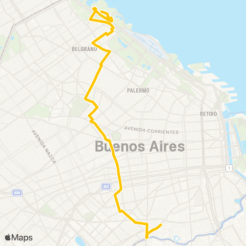 Ciudad de Buenos Aires Transportes Colegiales S.A.C.I. map