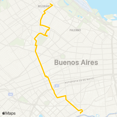 Ciudad de Buenos Aires D.O.T.A. S.A. de Transporte Automotor map