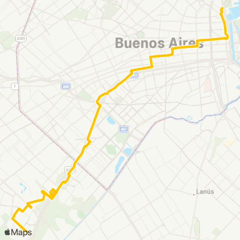 Ciudad de Buenos Aires Transportes Lope de Vega S.A.C.I. map