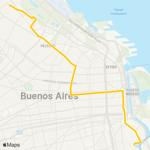 Ciudad de Buenos Aires Vuelta de Rocha S.A.T.C.I. map